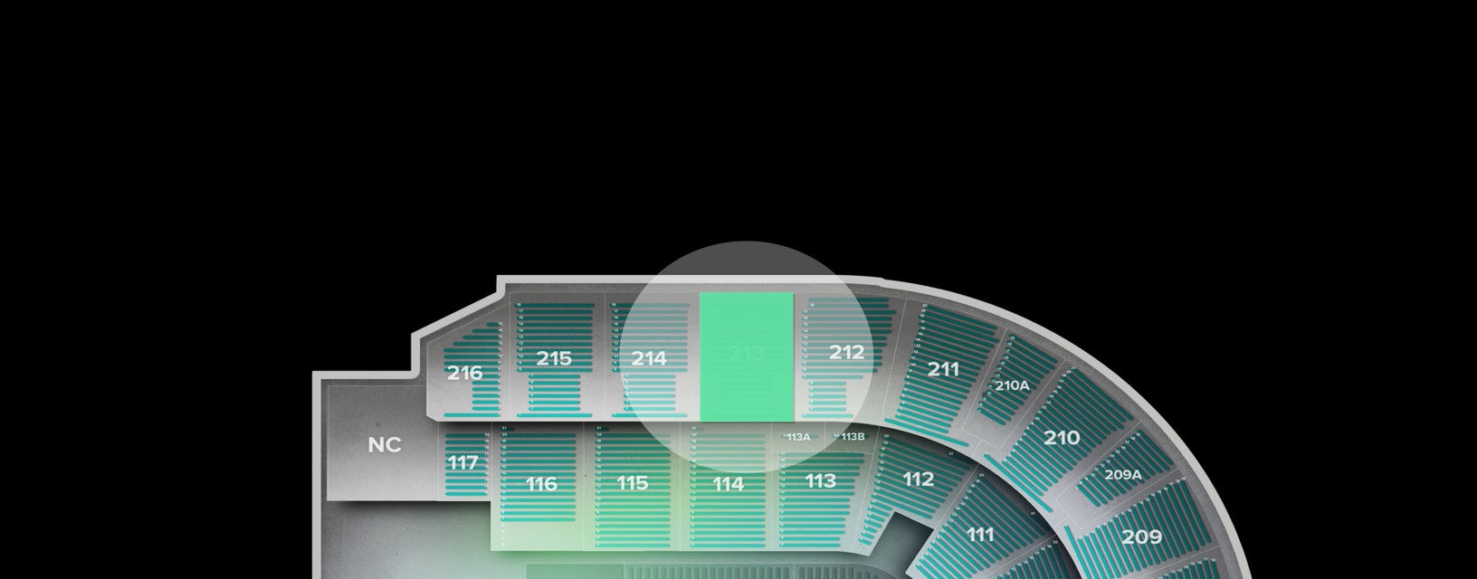 Seat view from Upper
