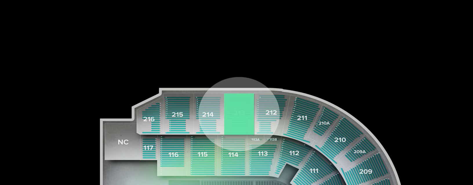 Seat view from Upper