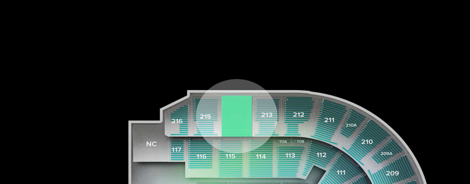 Seat view from Upper
