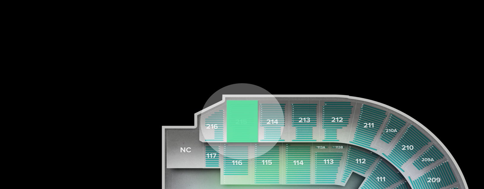 Seat view from Upper