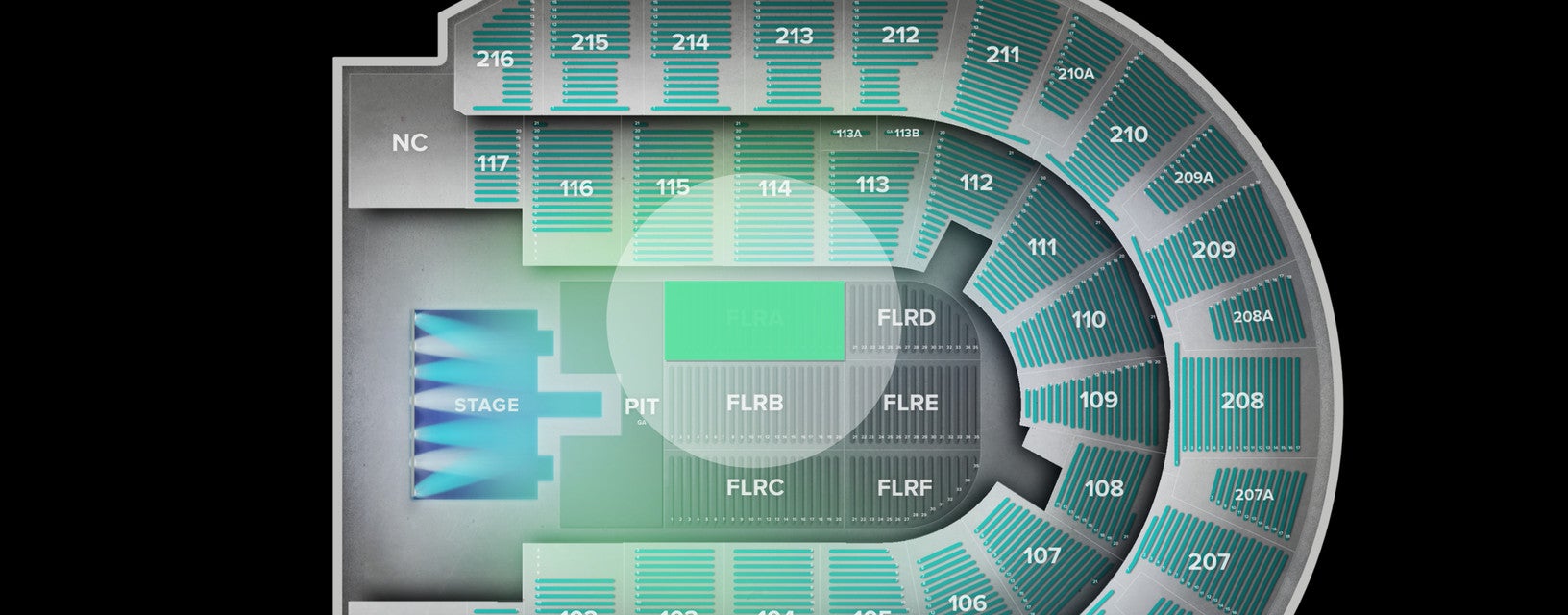 Seat view from Floor