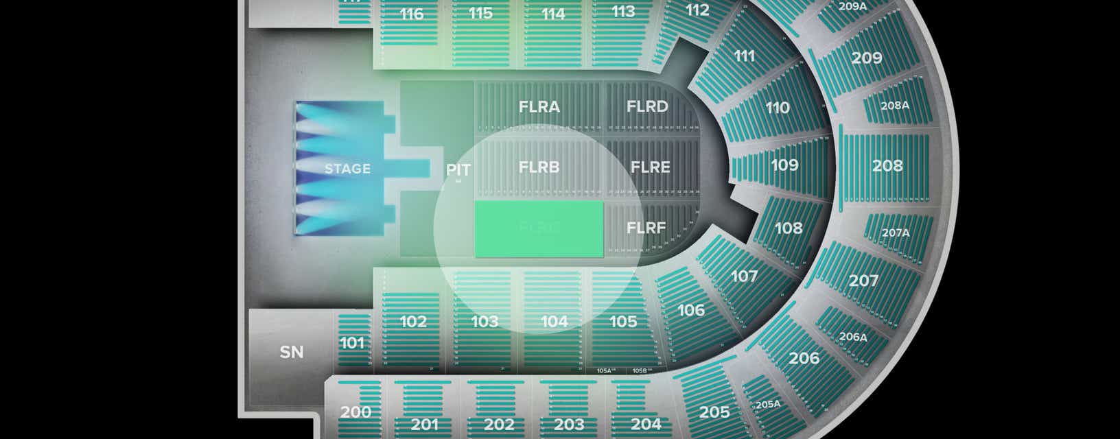 Seat view from Floor