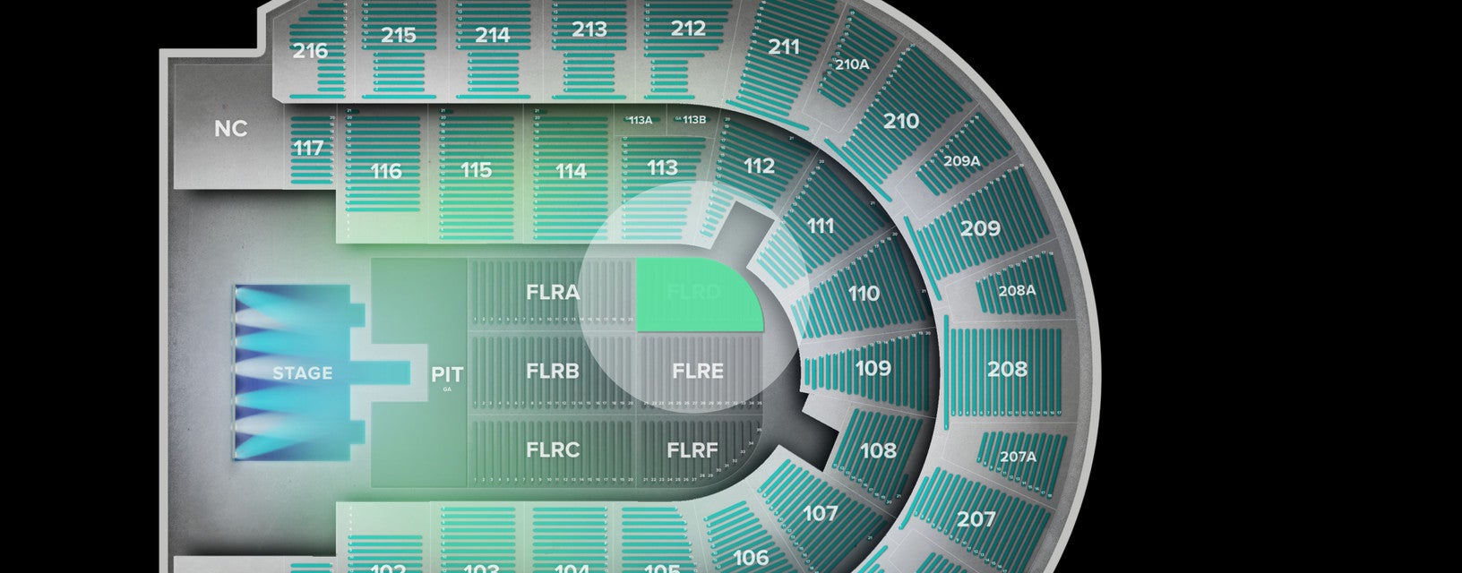 Seat view from Floor