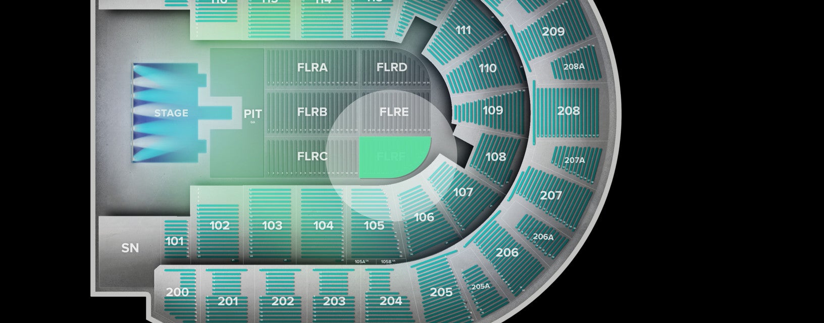 Seat view from Floor