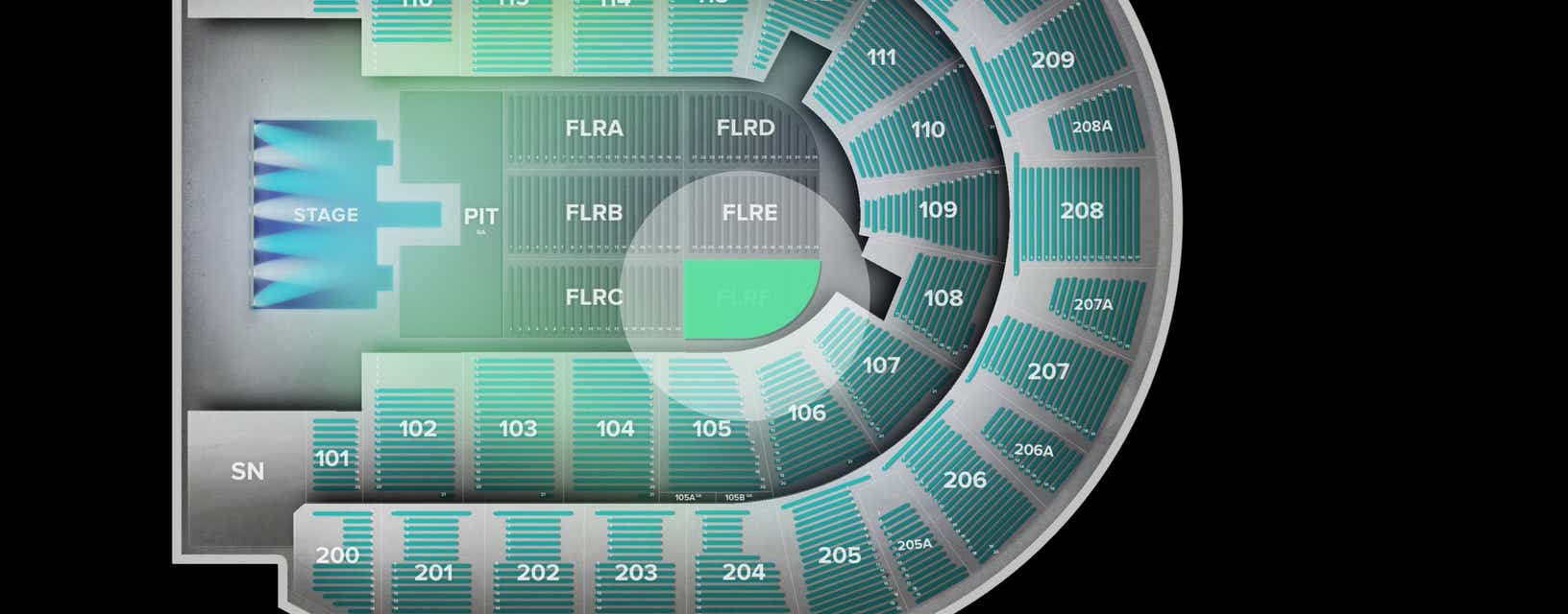Seat view from Floor