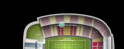 Seat view from Jack Trice Club
