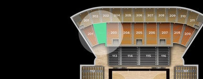 Seat view from 200 Level