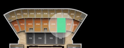 Seat view from 200 Level