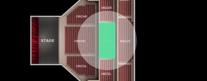 Seat view from Mezzanine