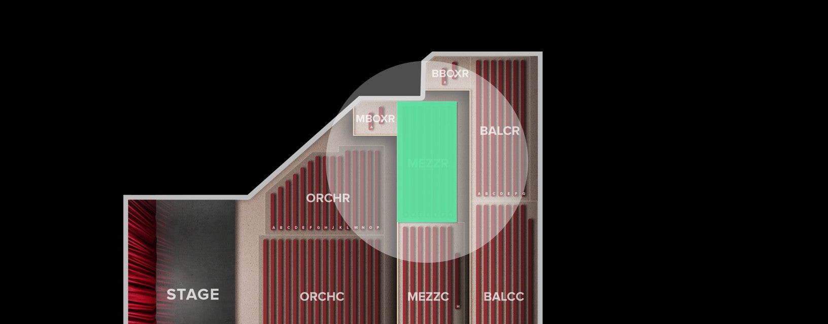 Seat view from Mezzanine