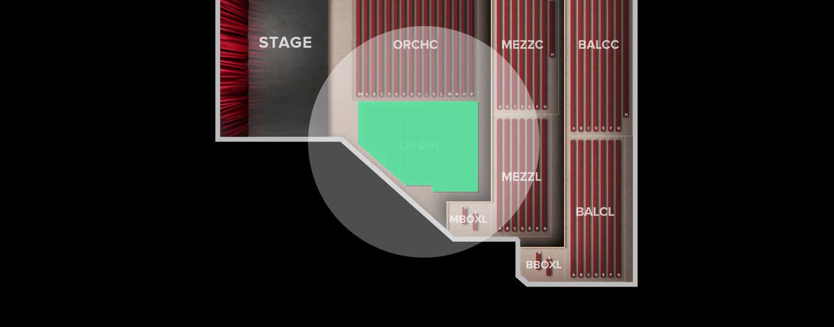 Seat view from Orchestra