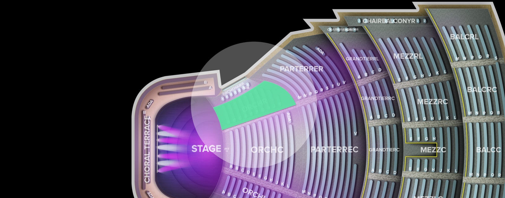 Seat view from Orchestra