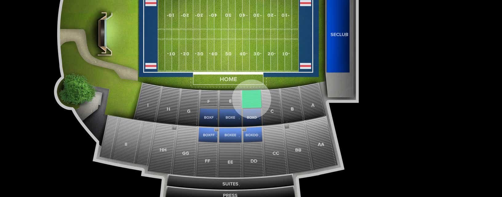 Seat view from Reserved