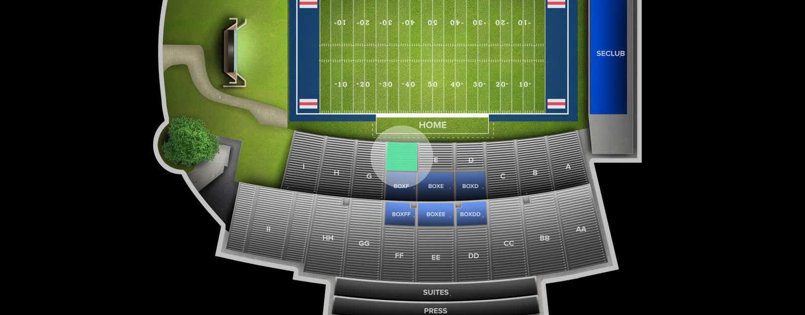 Seat view from Reserved