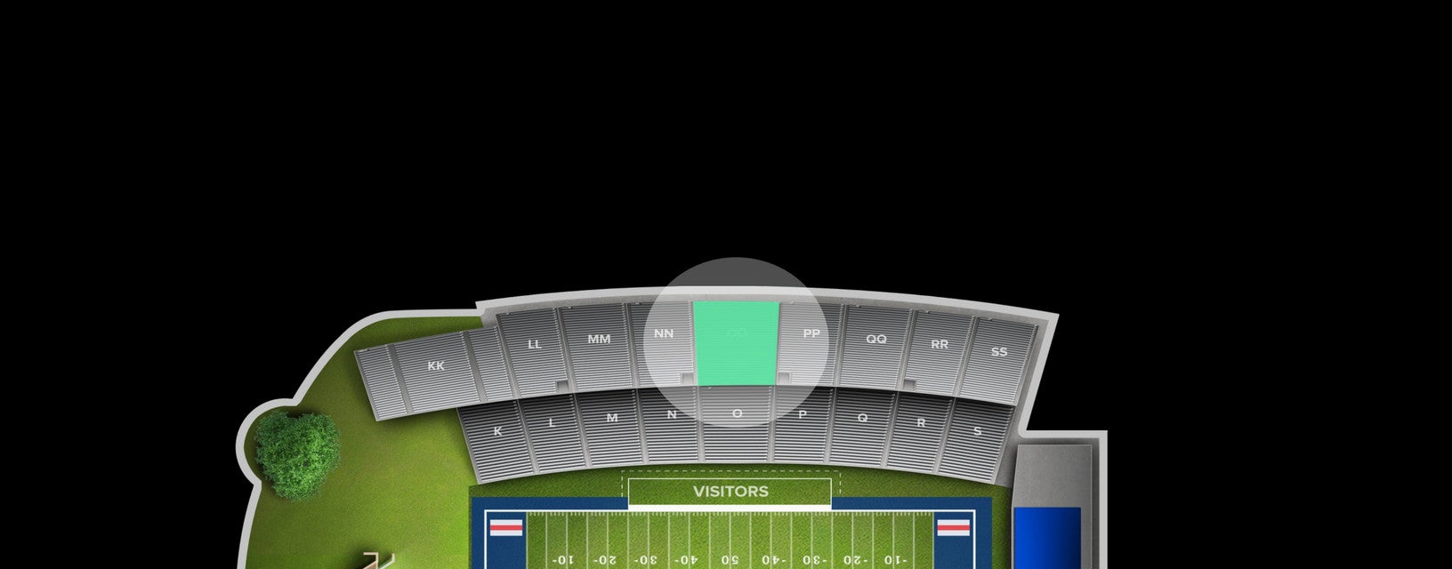 Seat view from Reserved