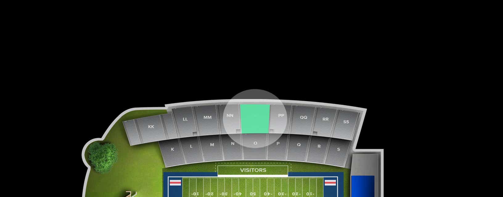 Seat view from Reserved
