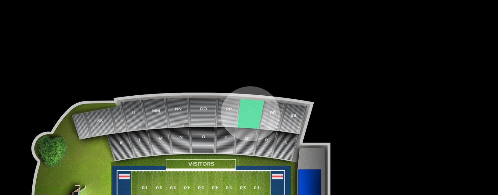 Seat view from Reserved