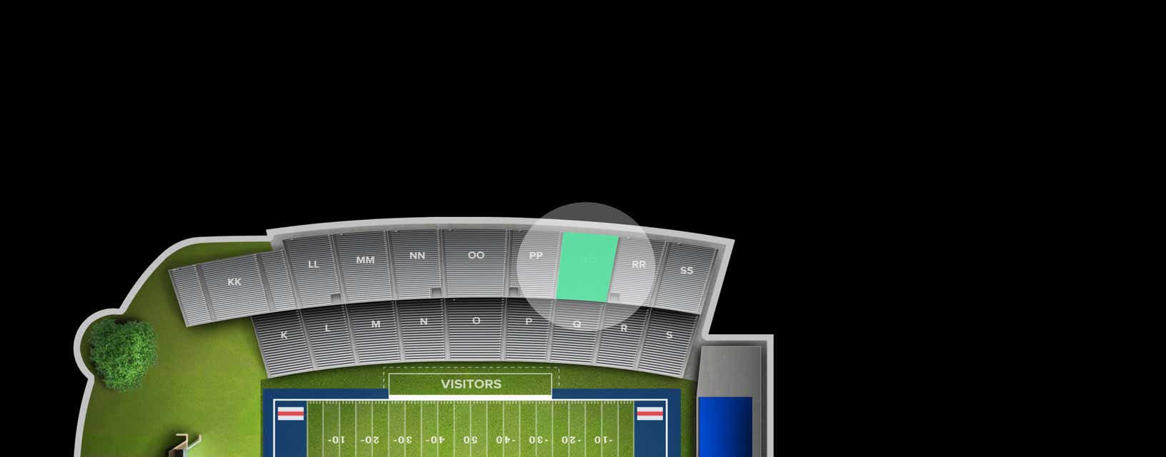 Seat view from Reserved