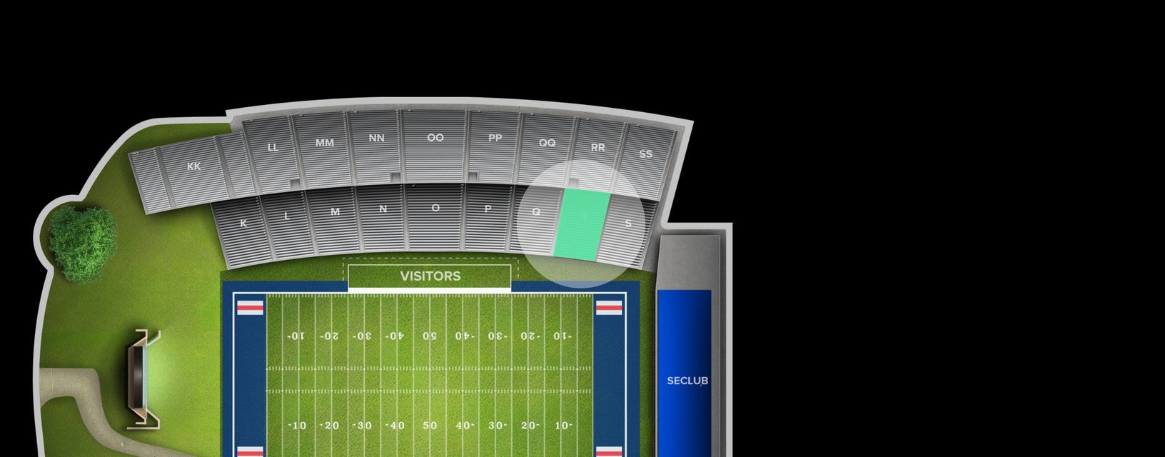 Seat view from Reserved