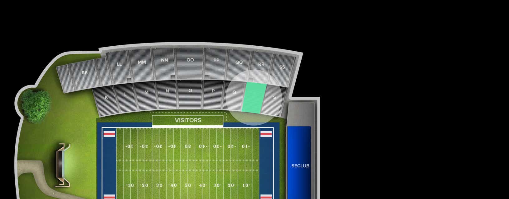 Seat view from Reserved