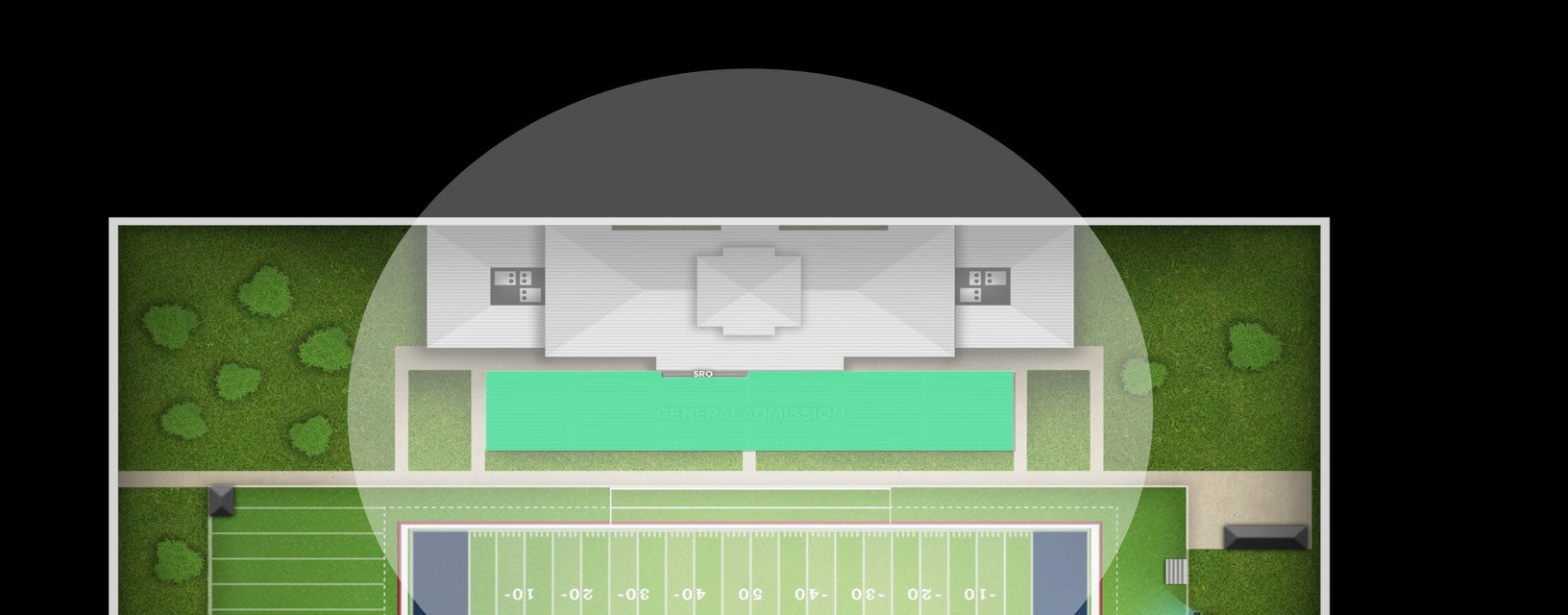 Seat view from General Admission