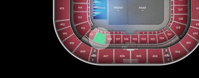 Seat view from 110