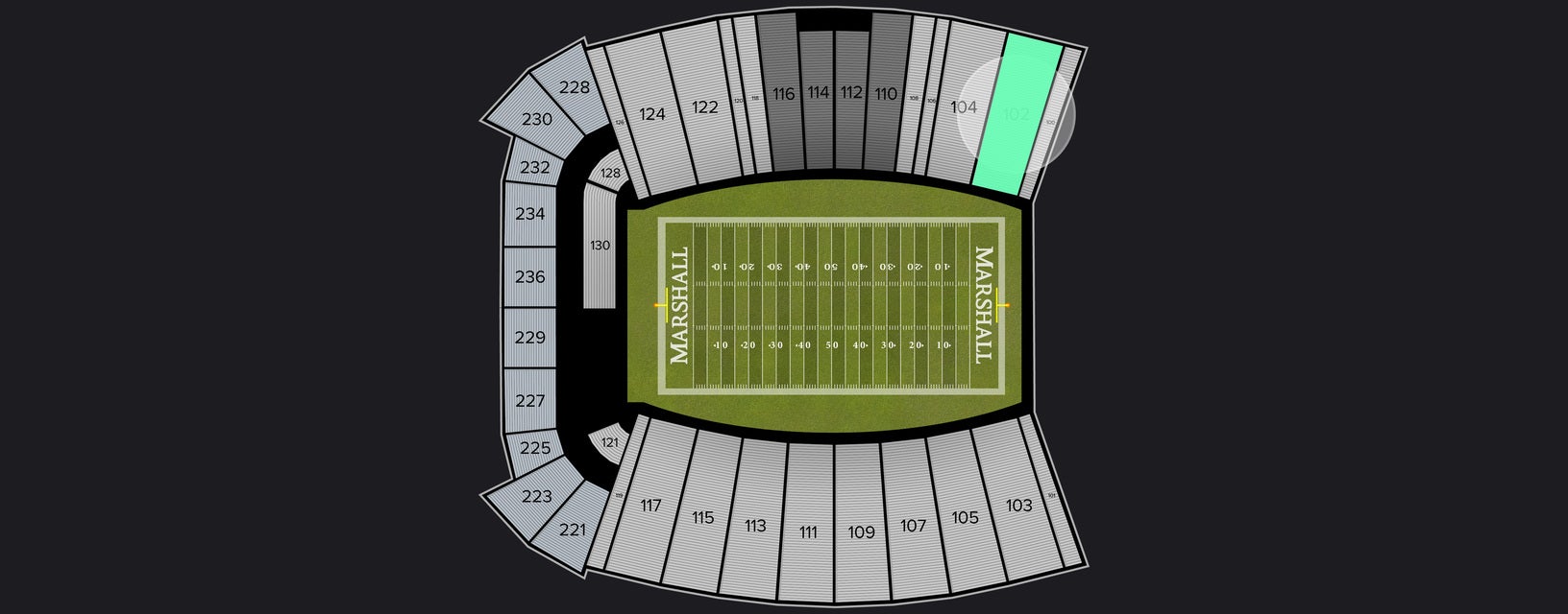 Seat view from Lower Corner