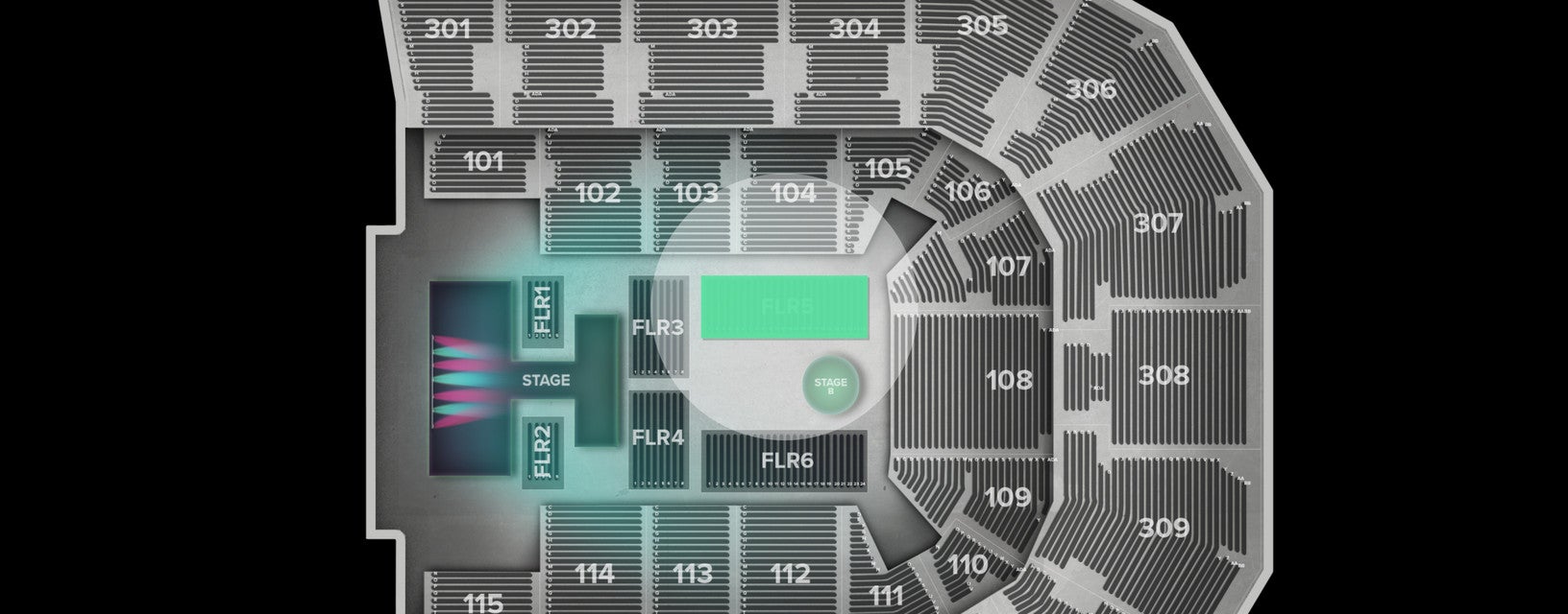 Seat view from Floor