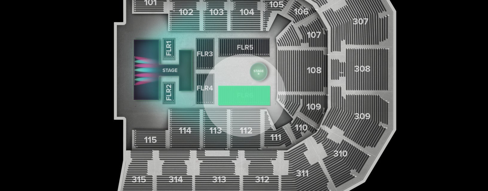 Seat view from Floor