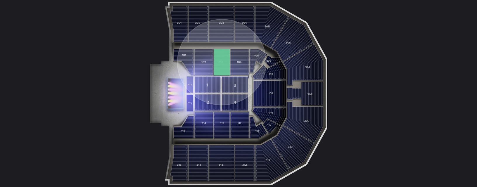 Seat view from Lower