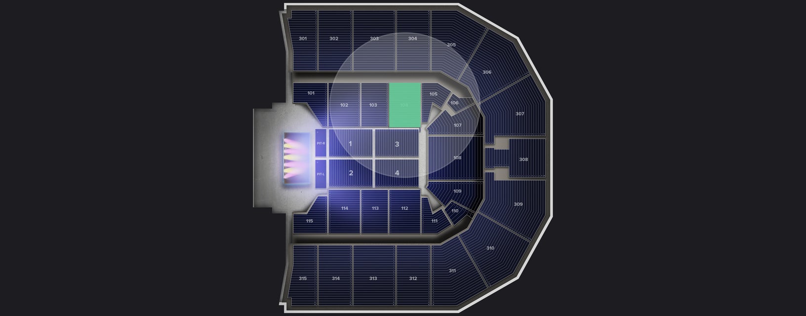 Seat view from Lower
