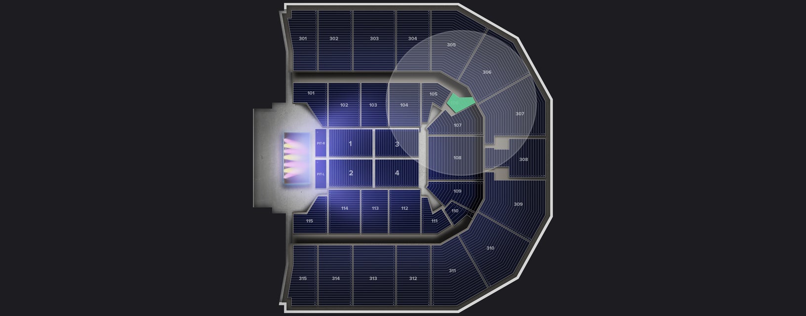 Seat view from Lower