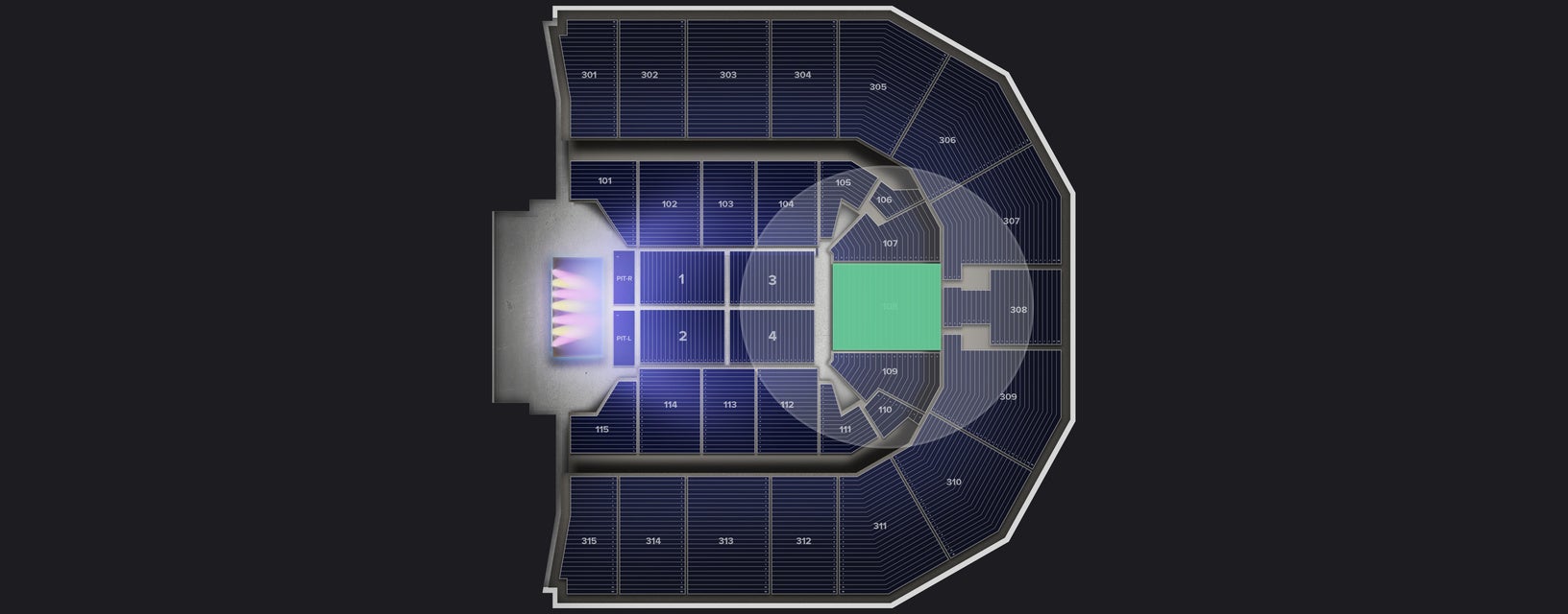 Seat view from Lower