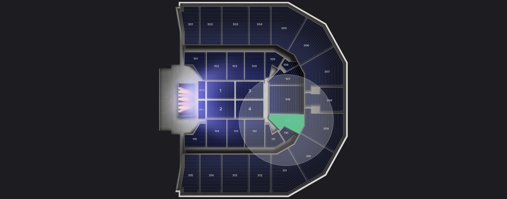 Seat view from Lower