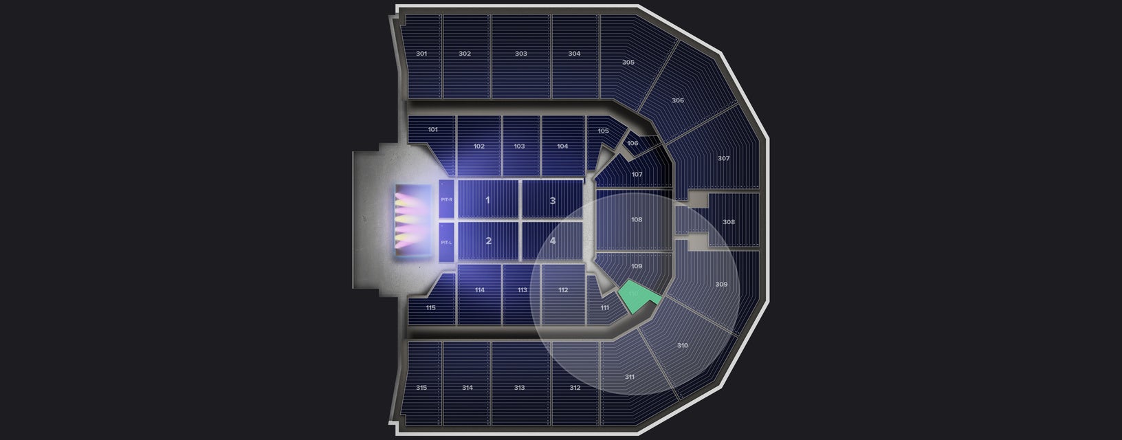 Seat view from Lower