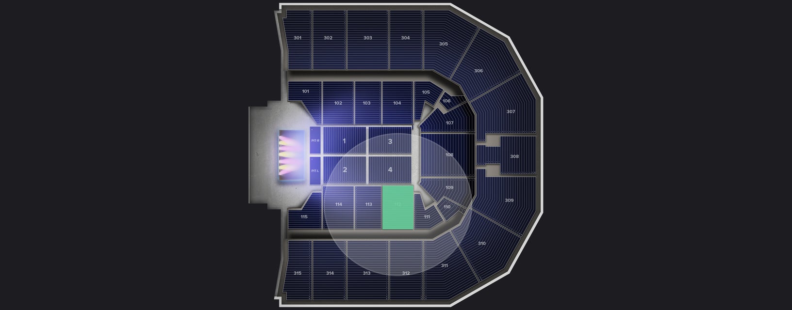 Seat view from Lower