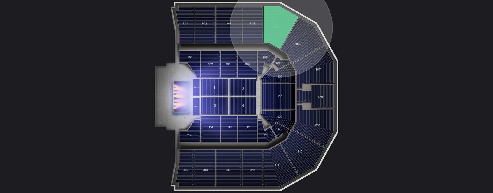 Seat view from Upper
