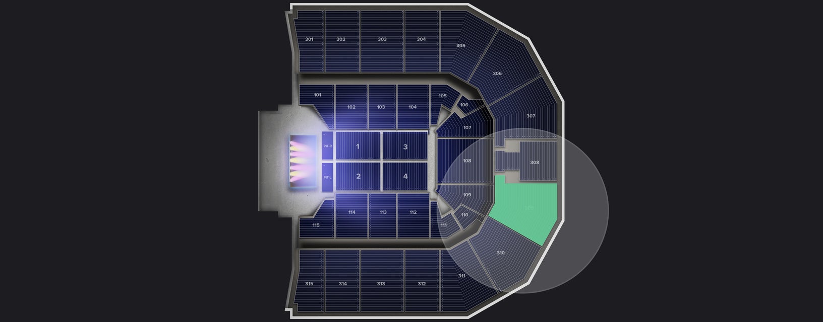 Seat view from Upper