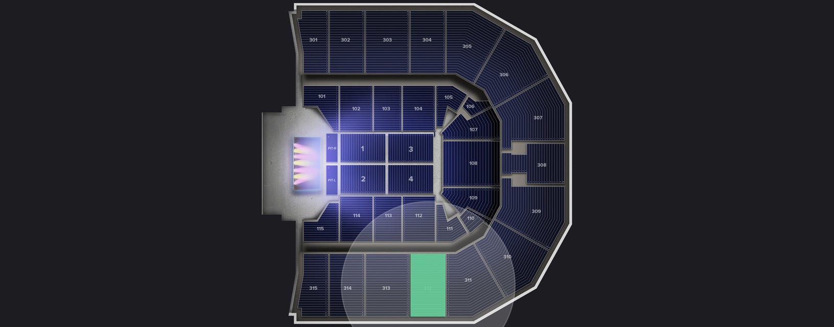 Seat view from Upper