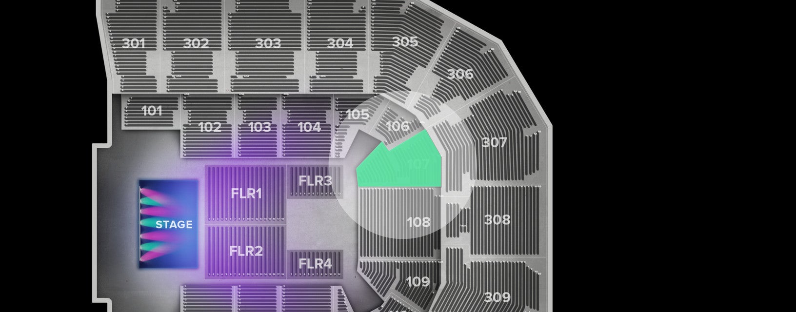 Seat view from Lower
