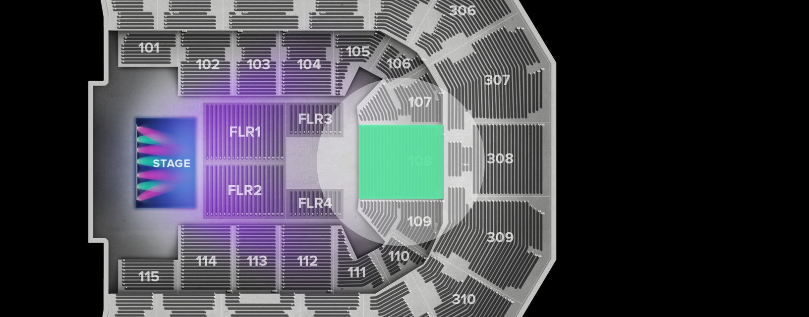 Seat view from Lower