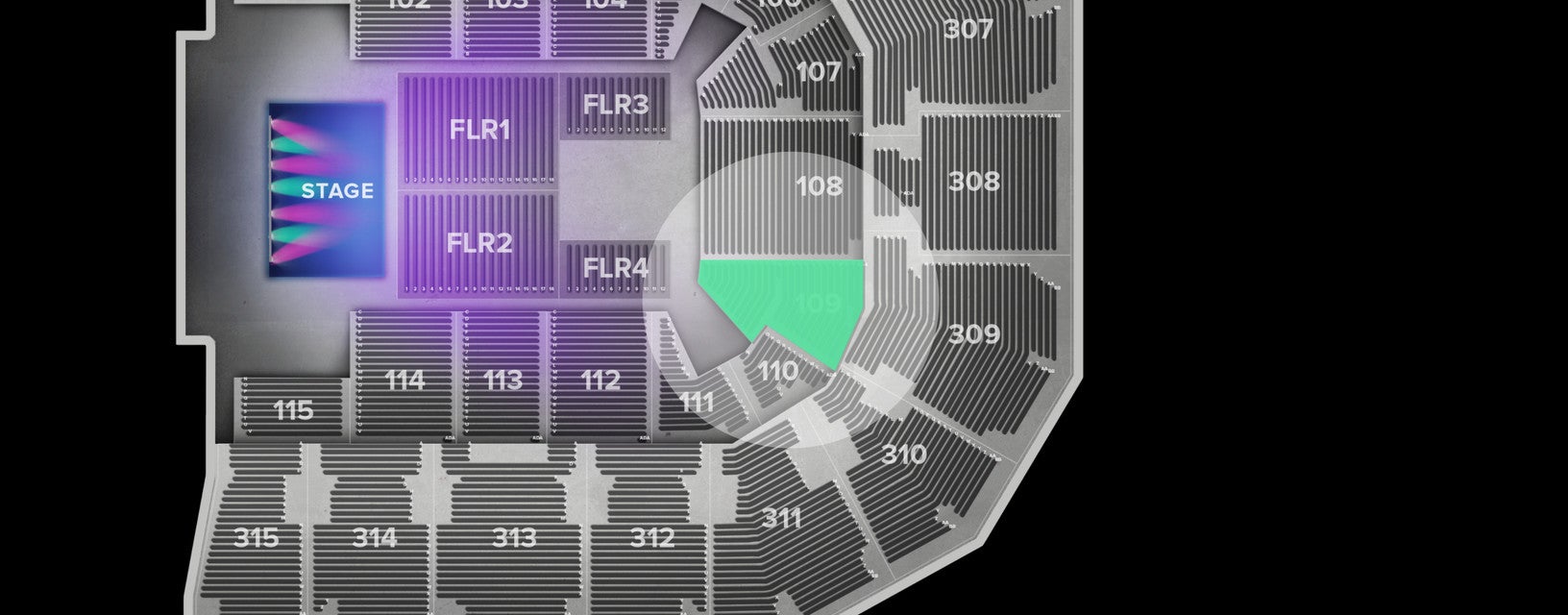 Seat view from Lower