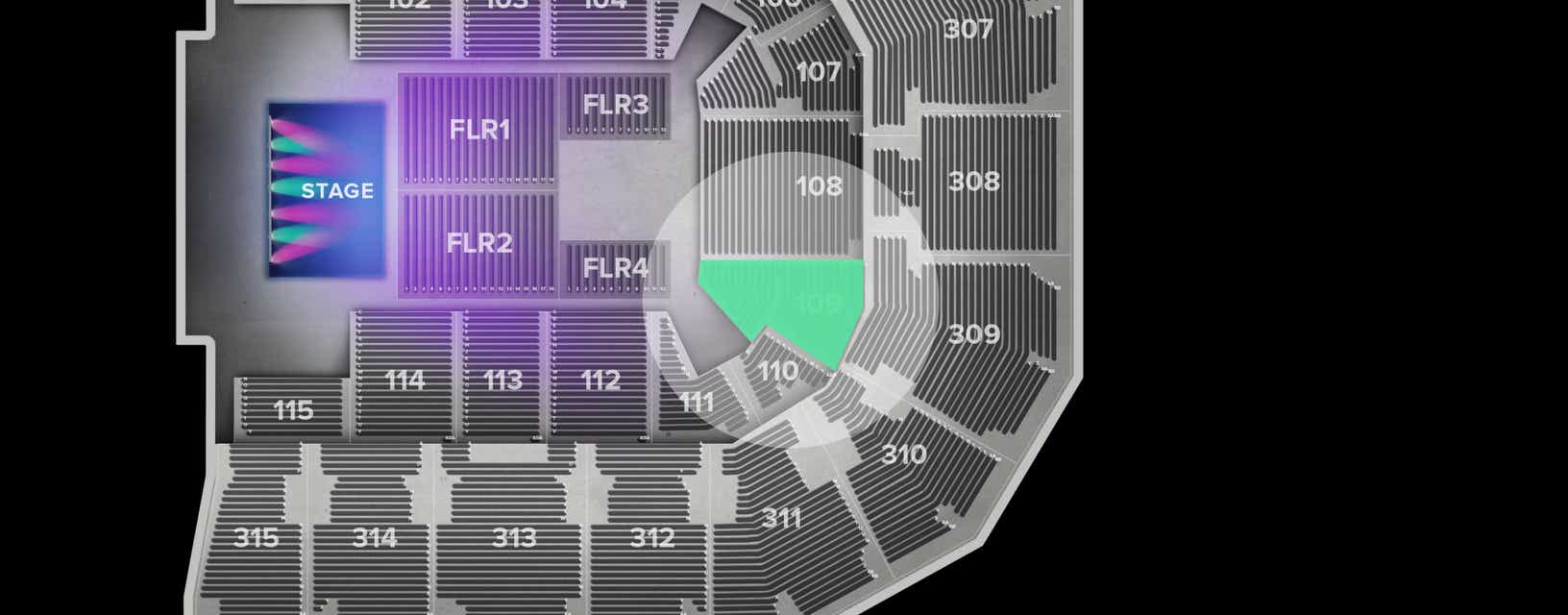 Seat view from Lower