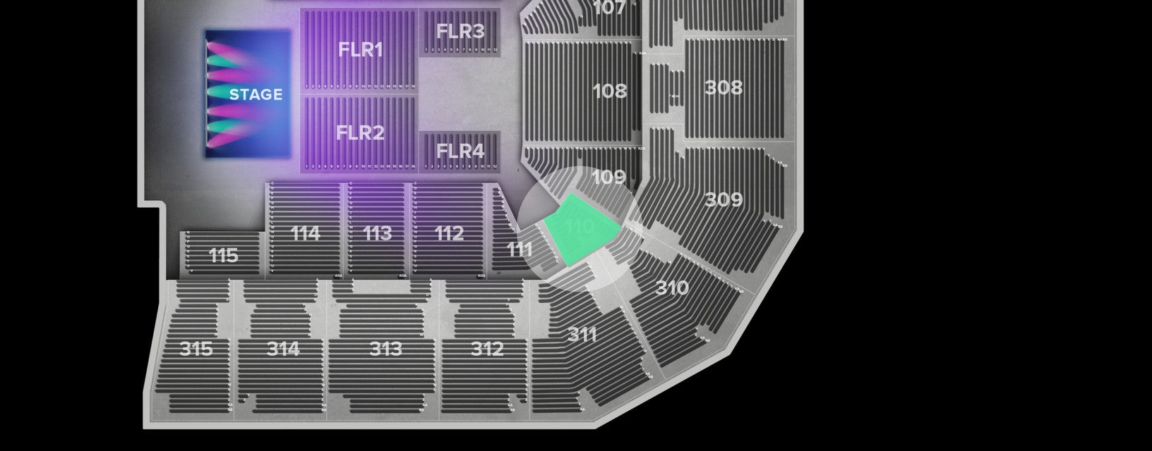 Seat view from Lower