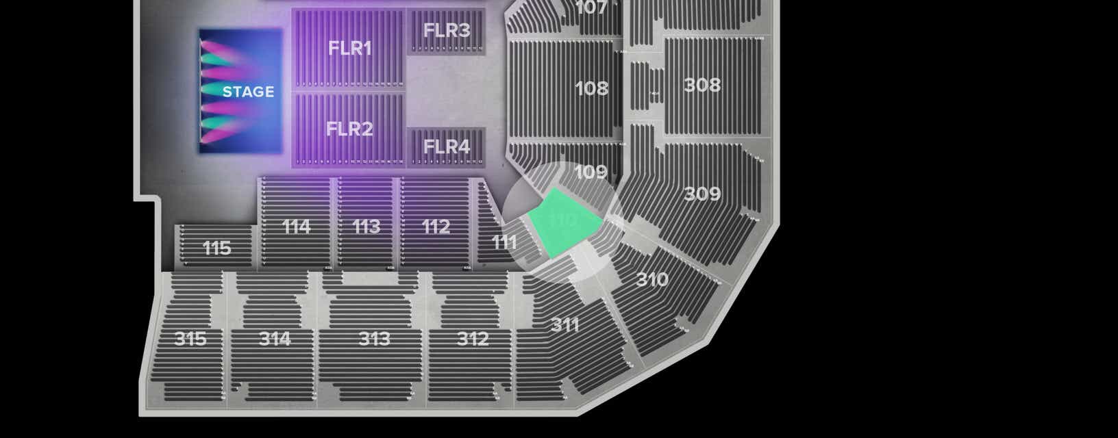 Seat view from Lower