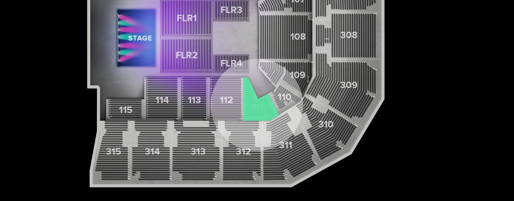 Seat view from Lower