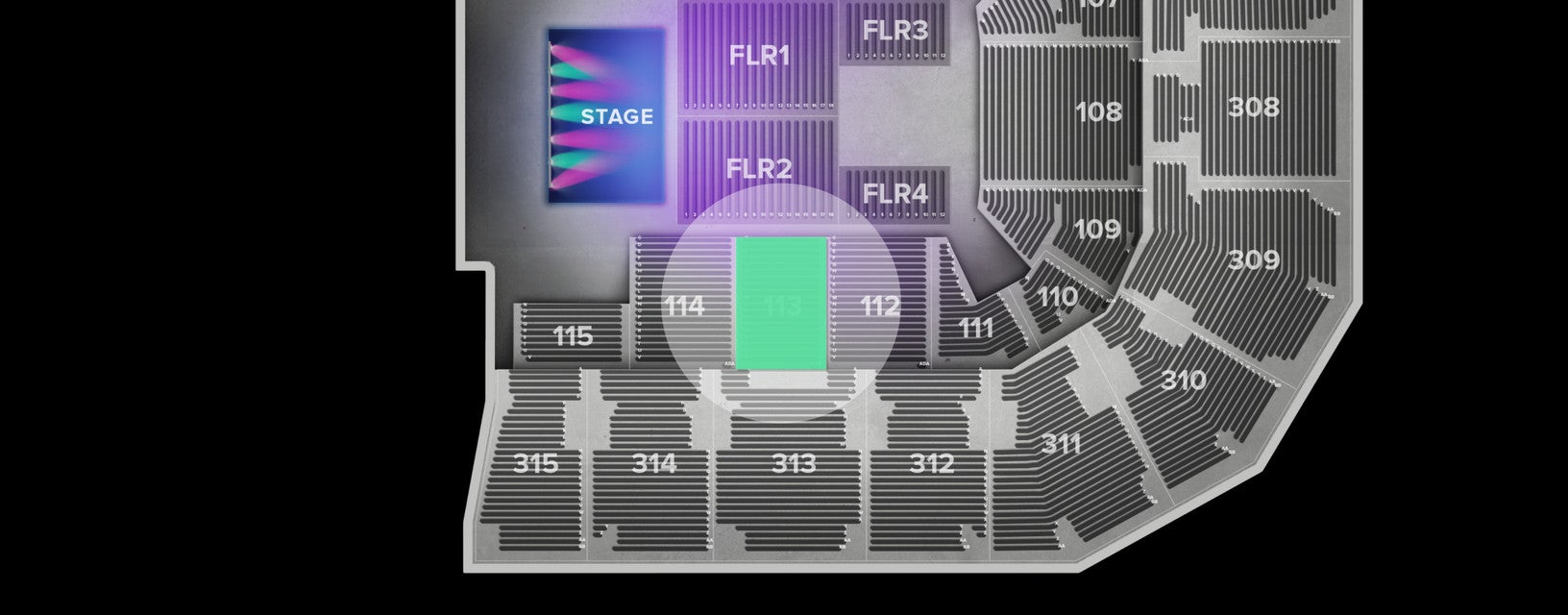 Seat view from Lower