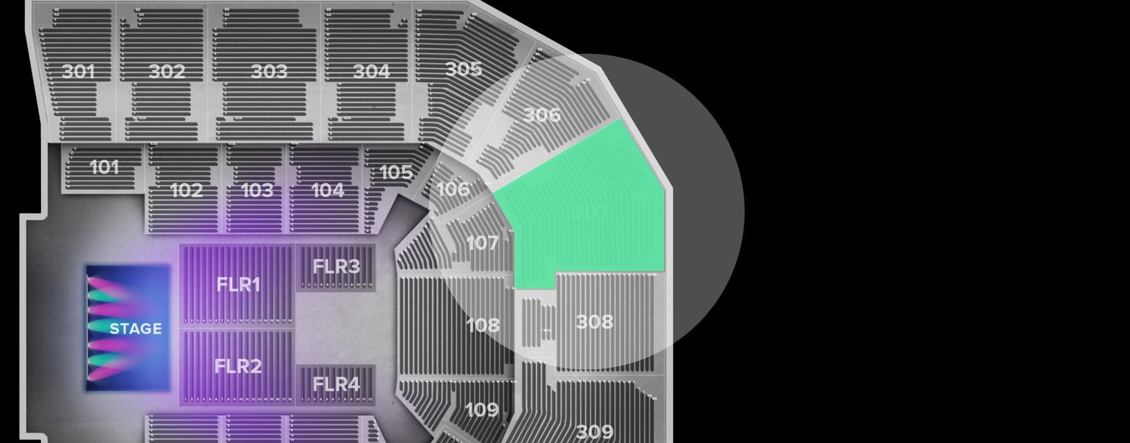 Seat view from Upper