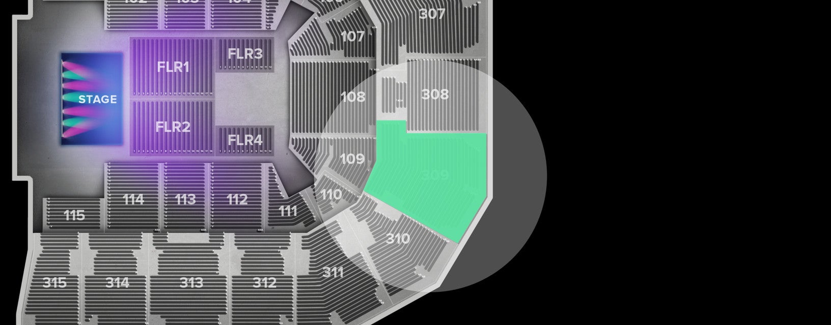 Seat view from Upper