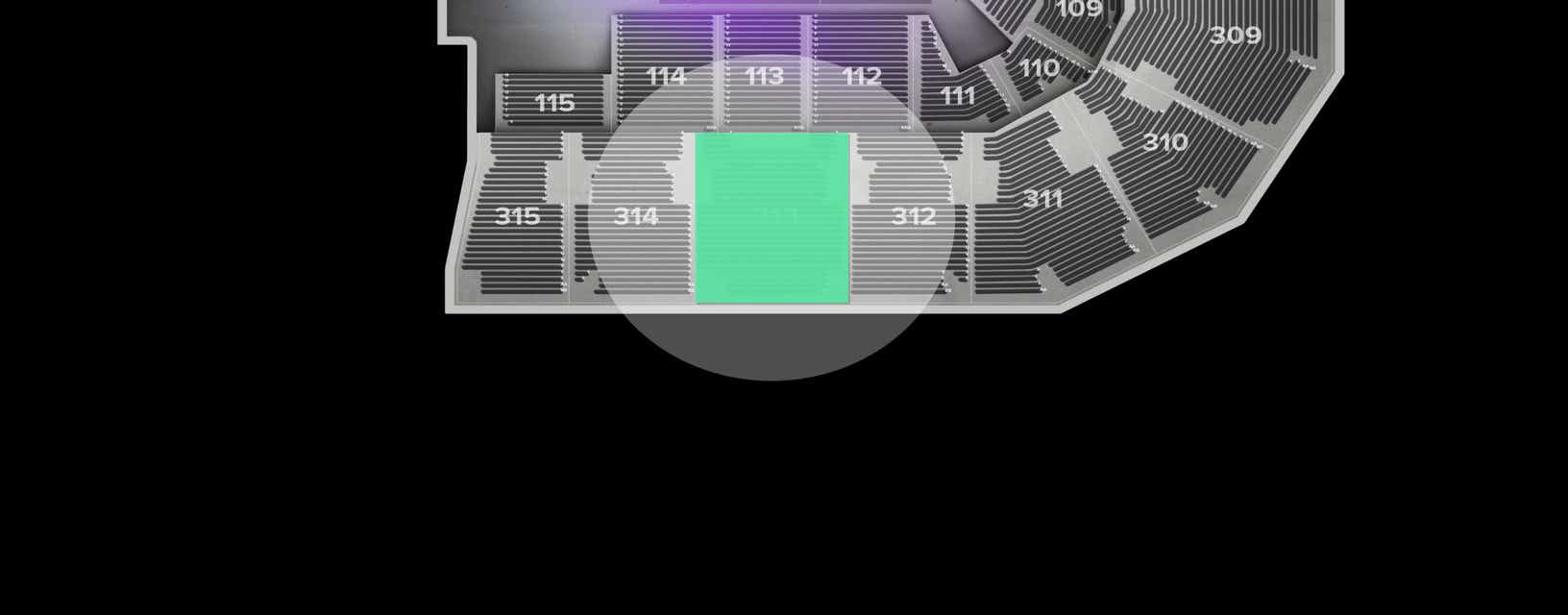 Seat view from Upper